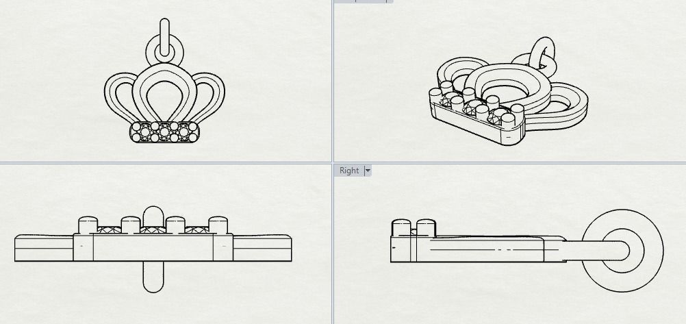 Combo Set Of Two Pendants Digital Cad Files 3D print model 3D print model_6