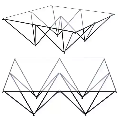 Paolo Piva Alanda Coffee Sofa Table for B and B Italia