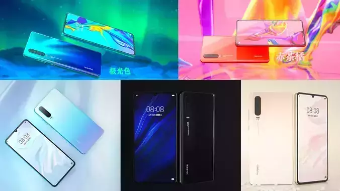 HUAWEI P30 cell phone 3D model