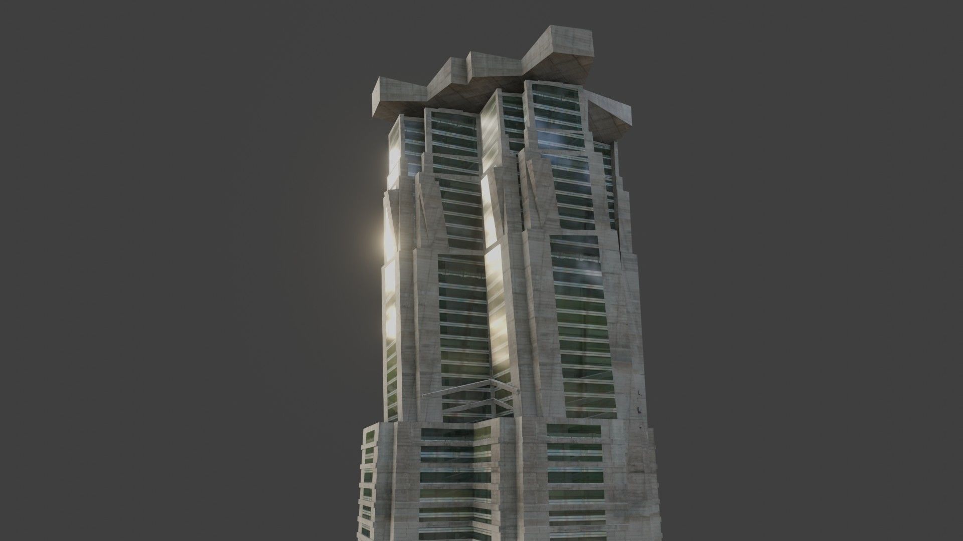 blender city buidings package Low-poly 3D model_16