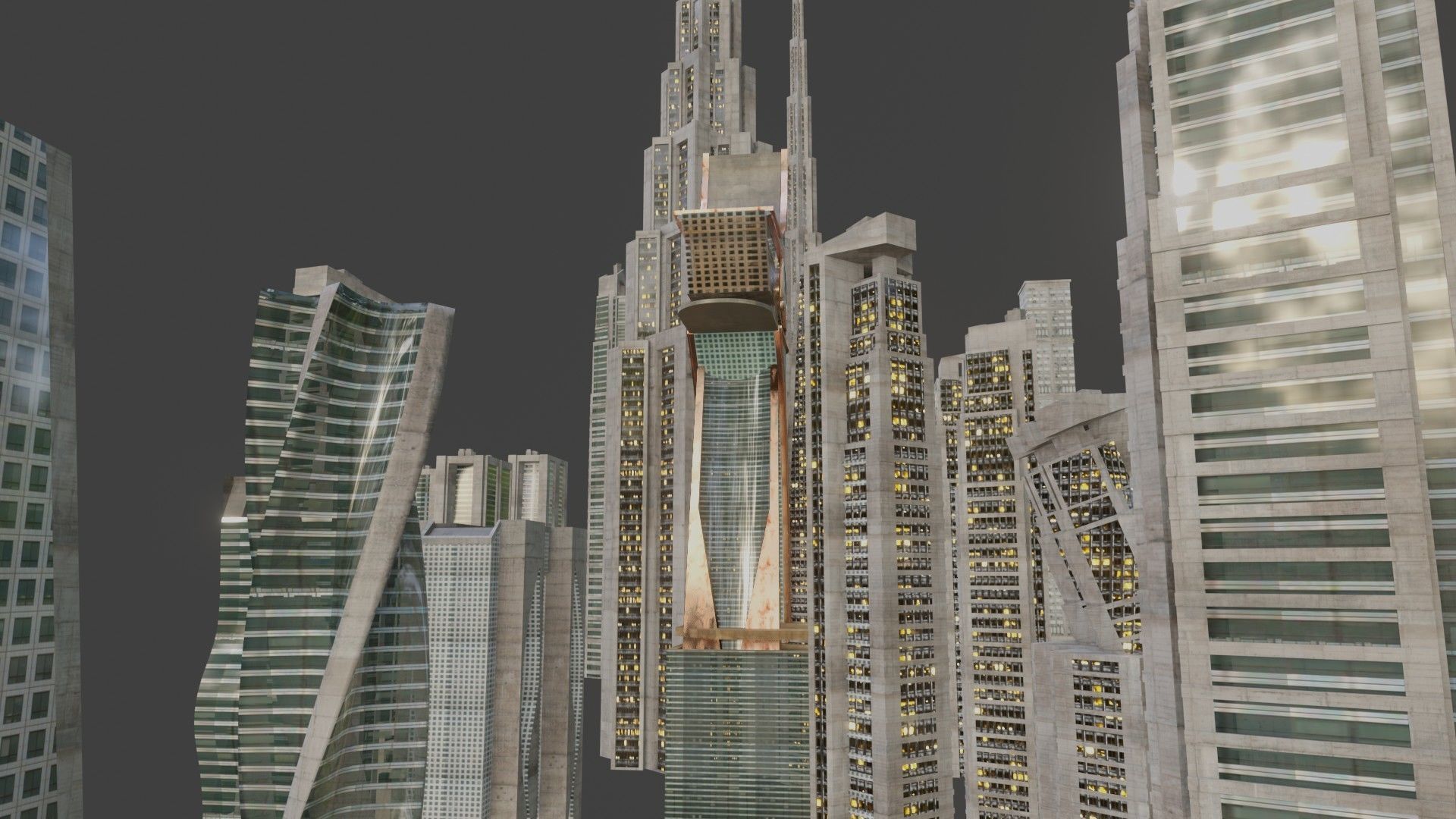 blender city buidings package Low-poly 3D model_28