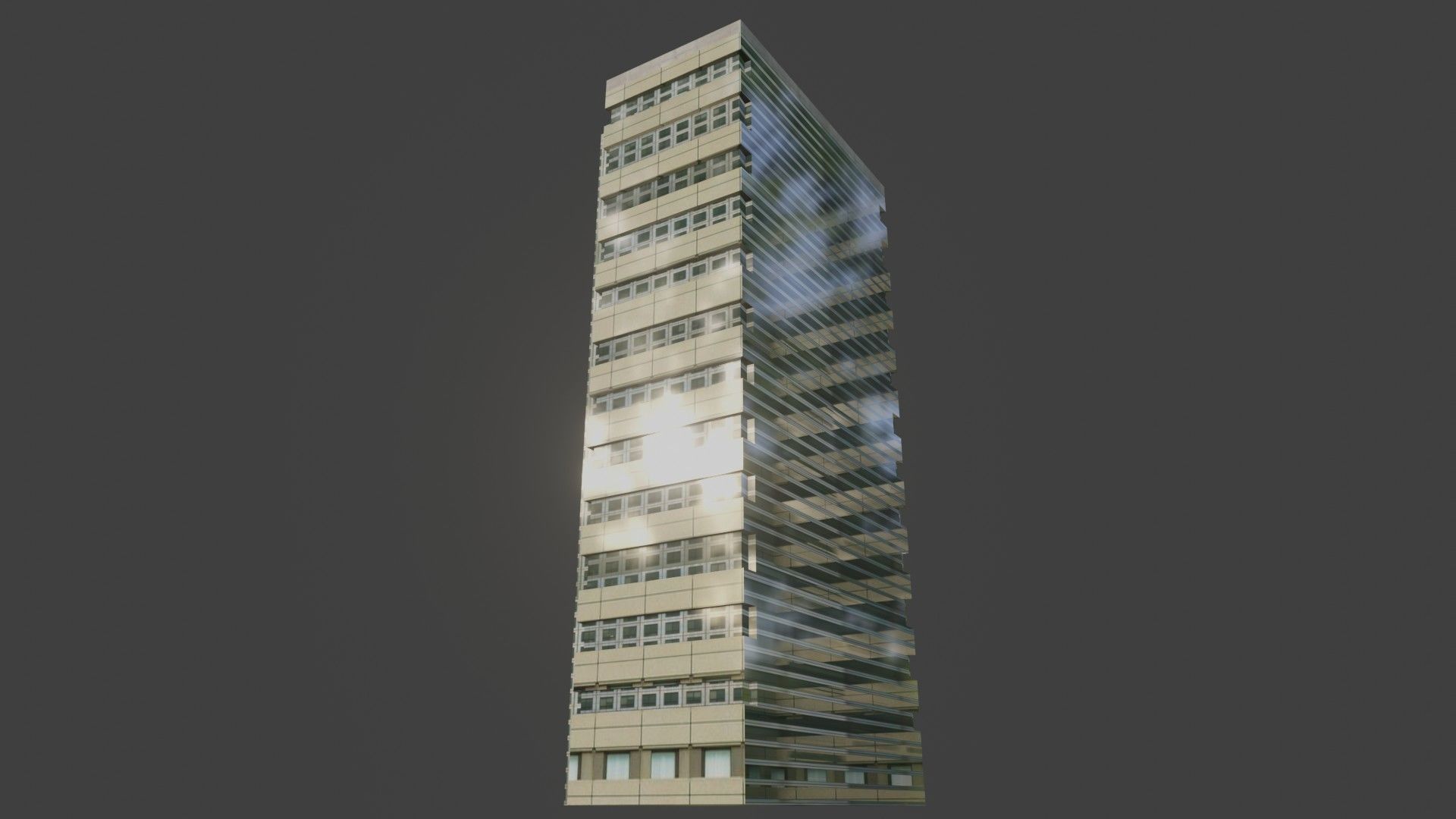 blender city buidings package Low-poly 3D model_22