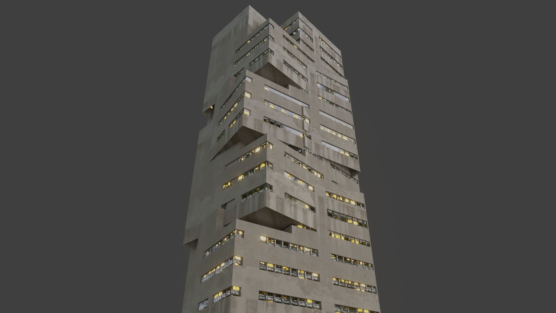 blender city buidings package Low-poly 3D model_13