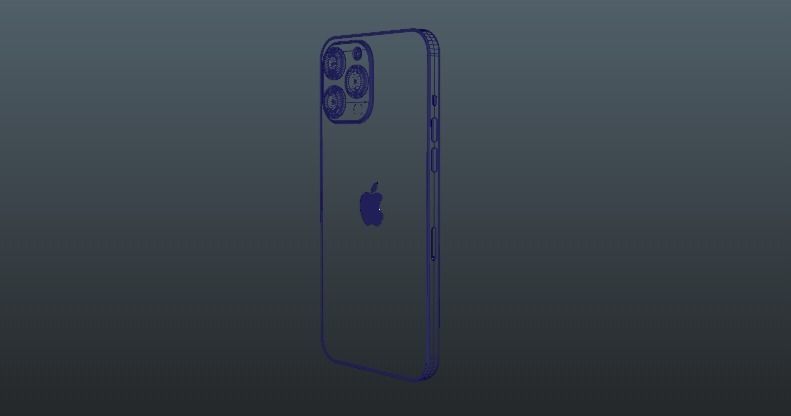 iPhone 13 Pro Max - Sierra Blue 3D model_5