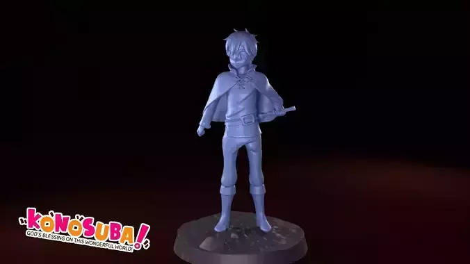 28mm Kazuma for Konosuba TRPG and DnD 3D print model 3D print model