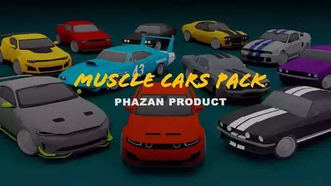 STYLIZED MUSCLE CARS PACK