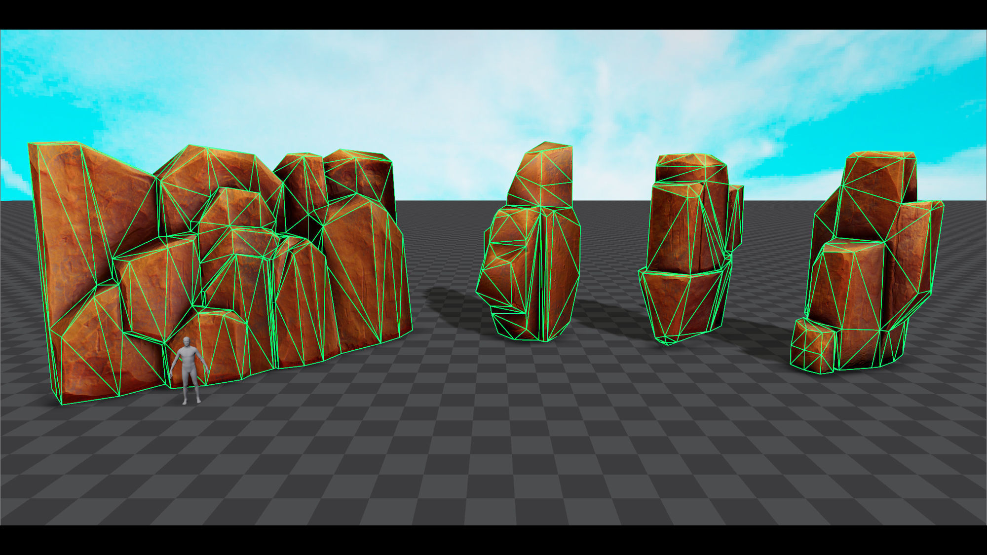 Stylized Rock Low-poly 3D model_15