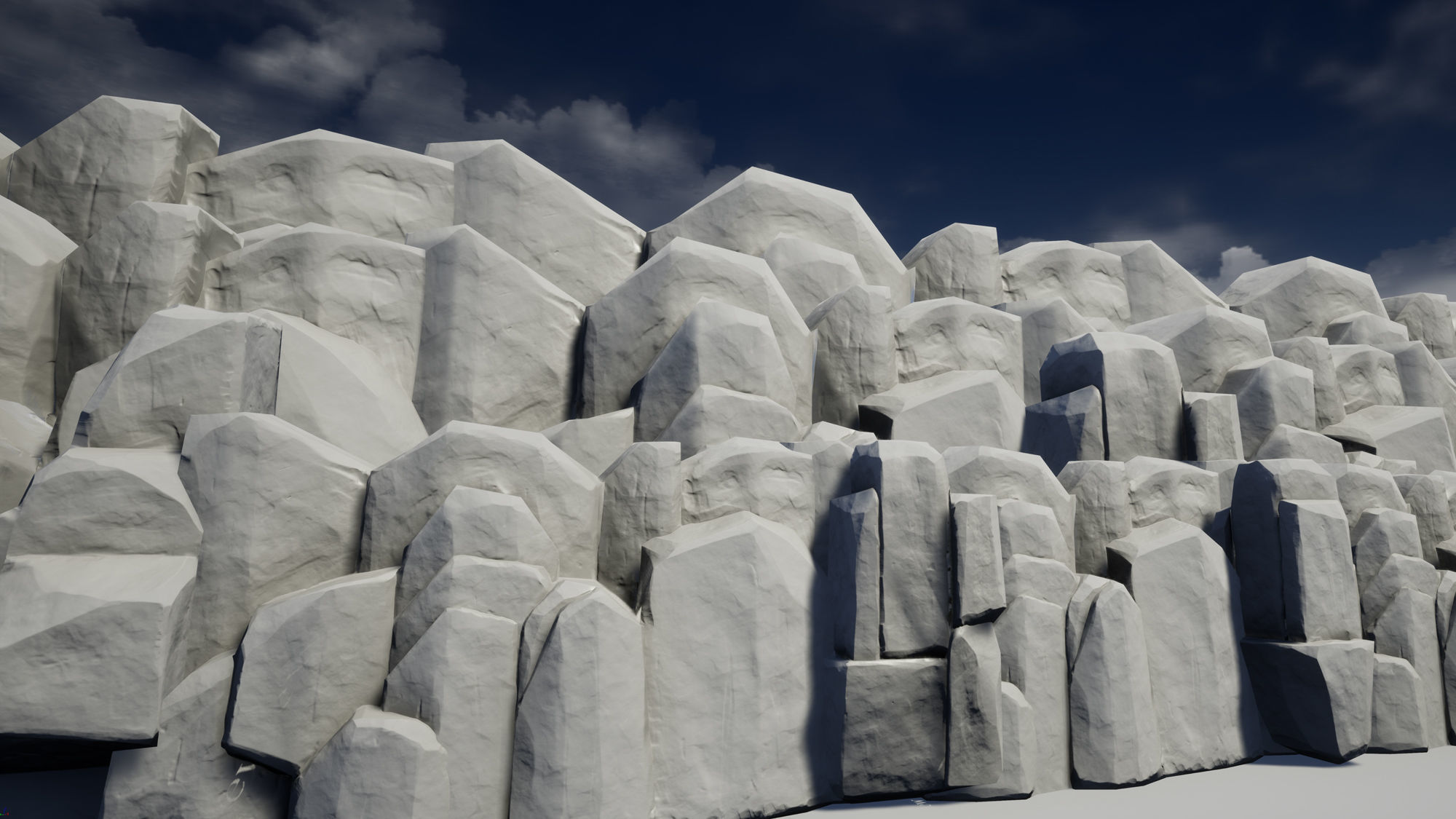 Stylized Rock Low-poly 3D model_5