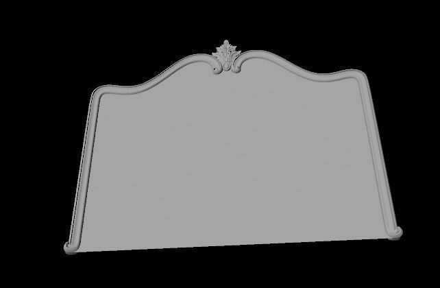bed headboard and footboard 3D model_2