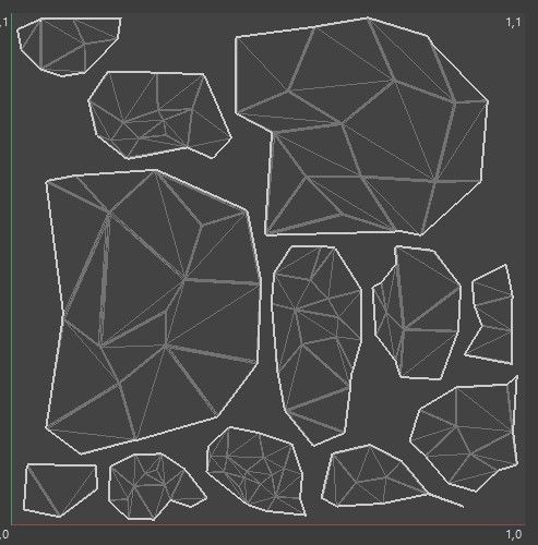 Highly detailed Stone for Game with PBR material Low-poly 3D model_11