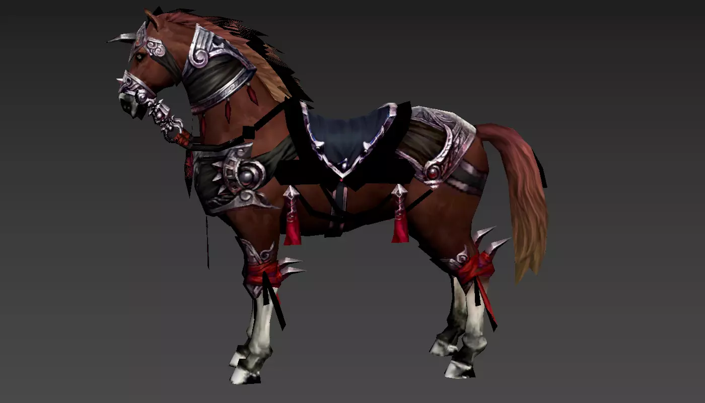 Horse world of warcraft armored Free 3D model