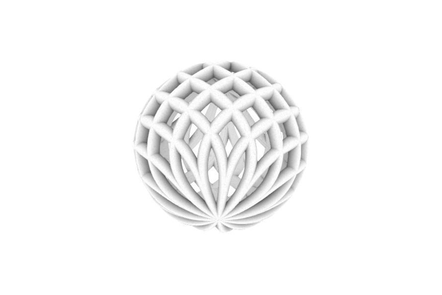 Weave Christmas bauble 3D print model_4