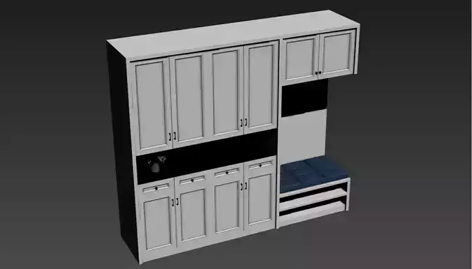 Cabinet kitchen with cabinets and drawers