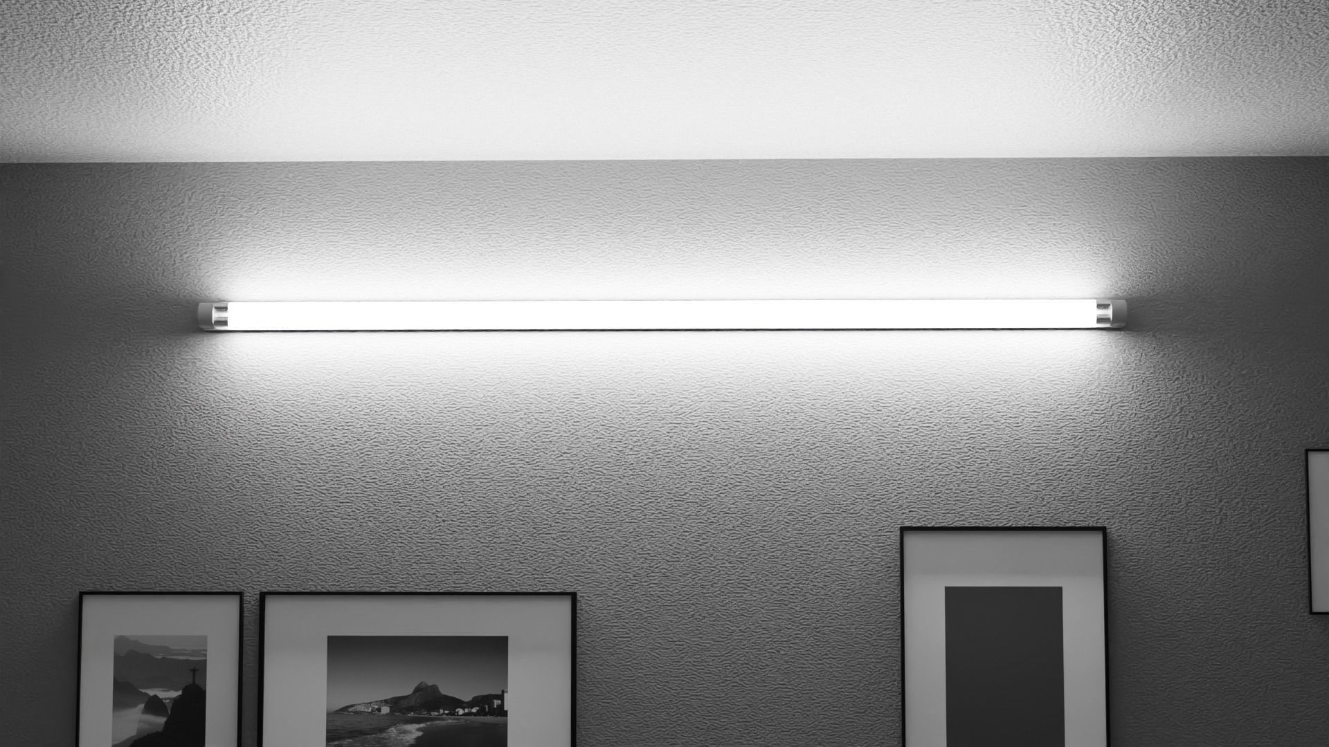 Double flourescent light Free low-poly 3D model_20