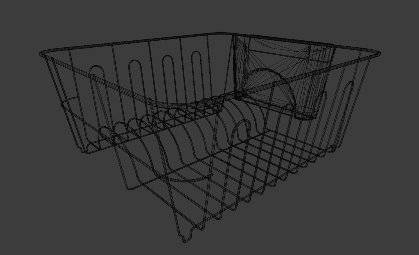 Dish Rack 3D model_8