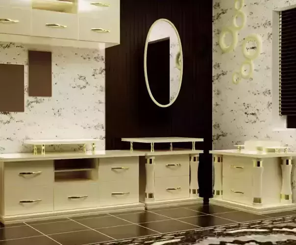 Furniture tv stand with drawers