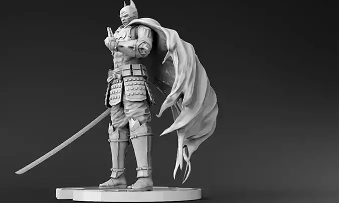 Batman Ninja Statue 3D Model Ready to Print for 3D Printing 3D print model