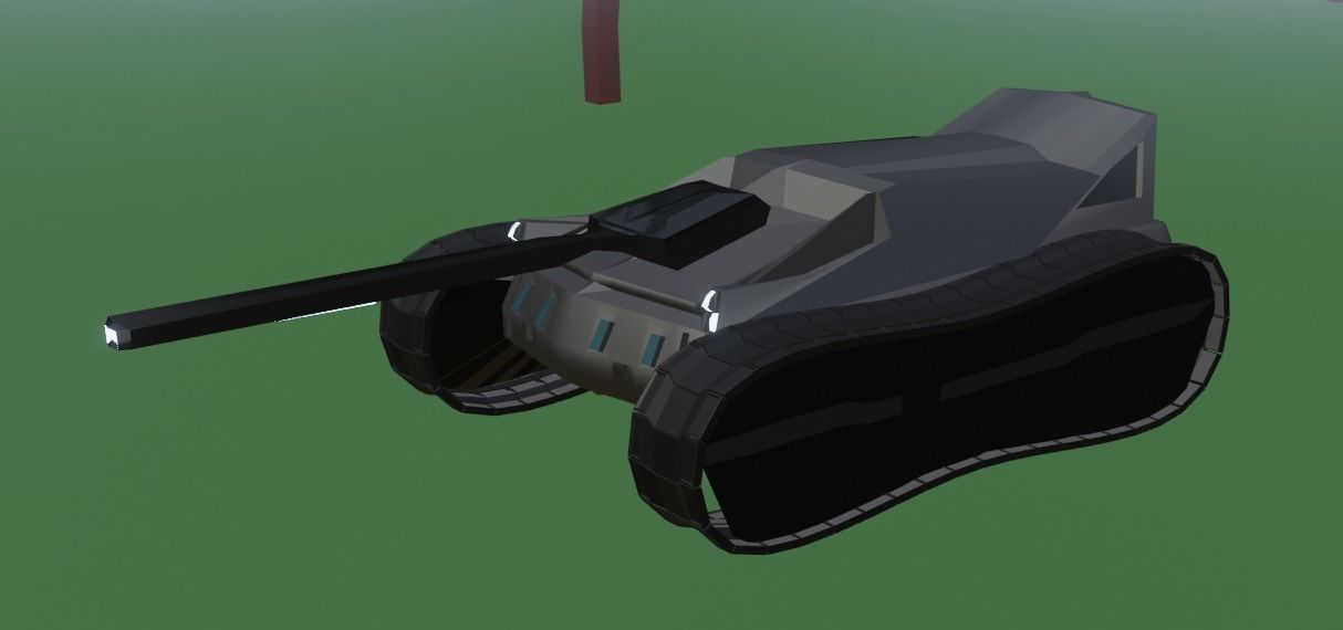 Sci-Fi Tank Low-poly 3D model_13