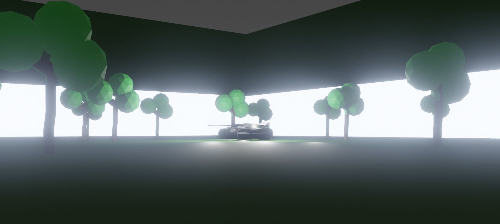 Sci-Fi Tank Low-poly 3D model_7