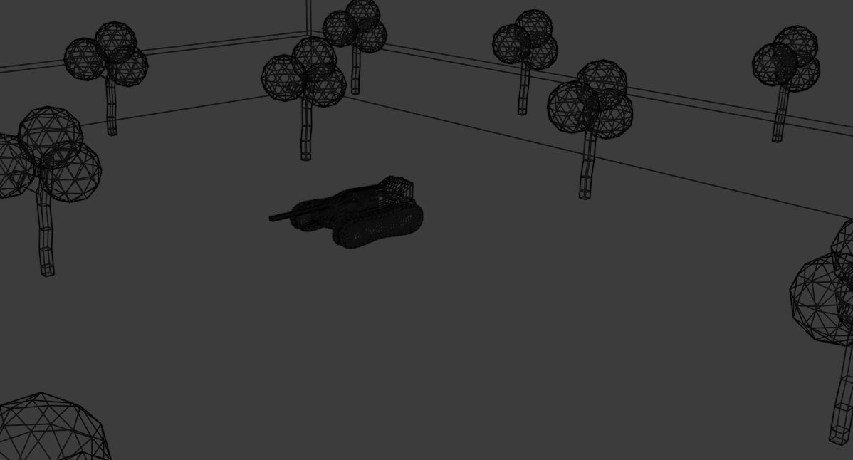 Sci-Fi Tank Low-poly 3D model_9