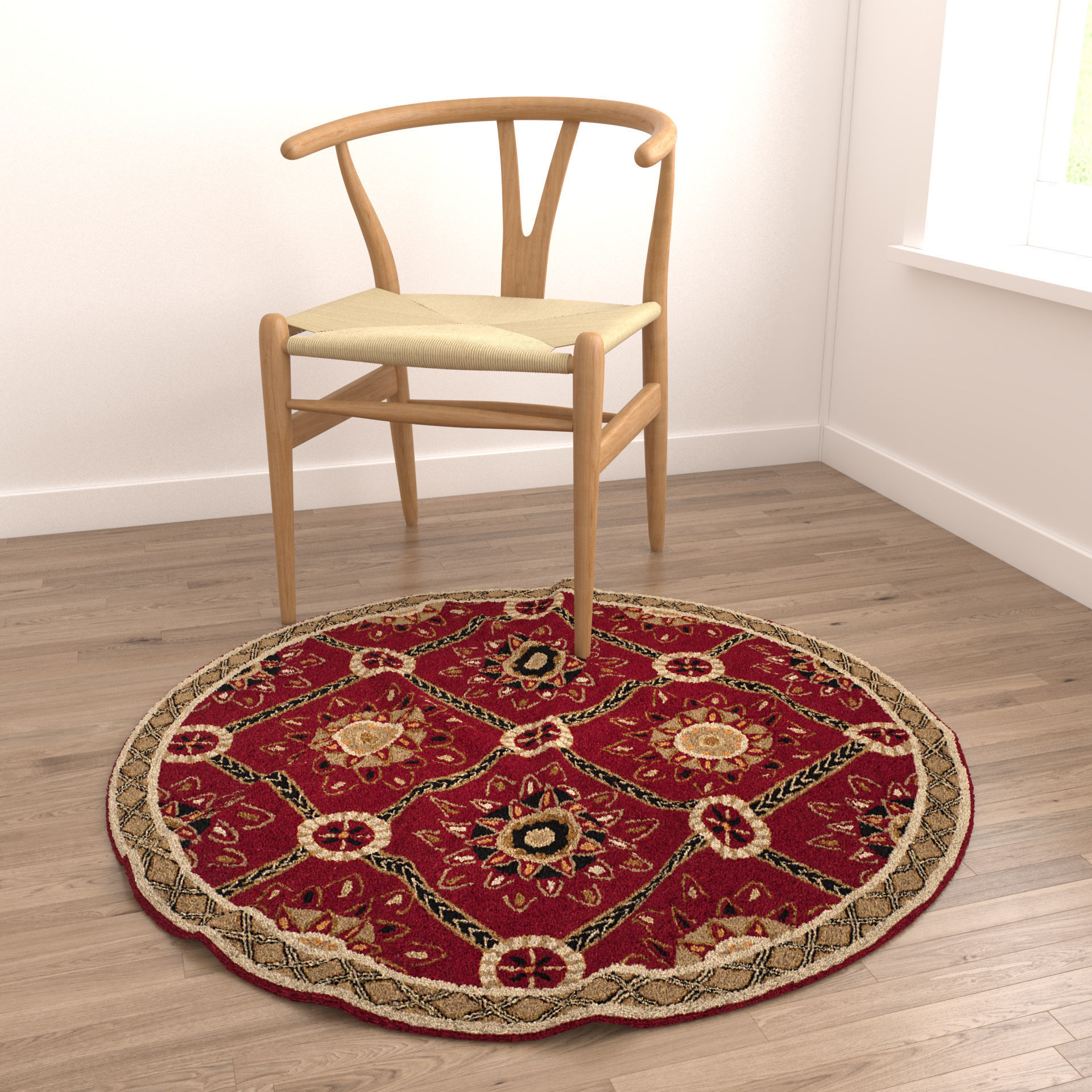 Rugs No 349 Low-poly 3D model_3