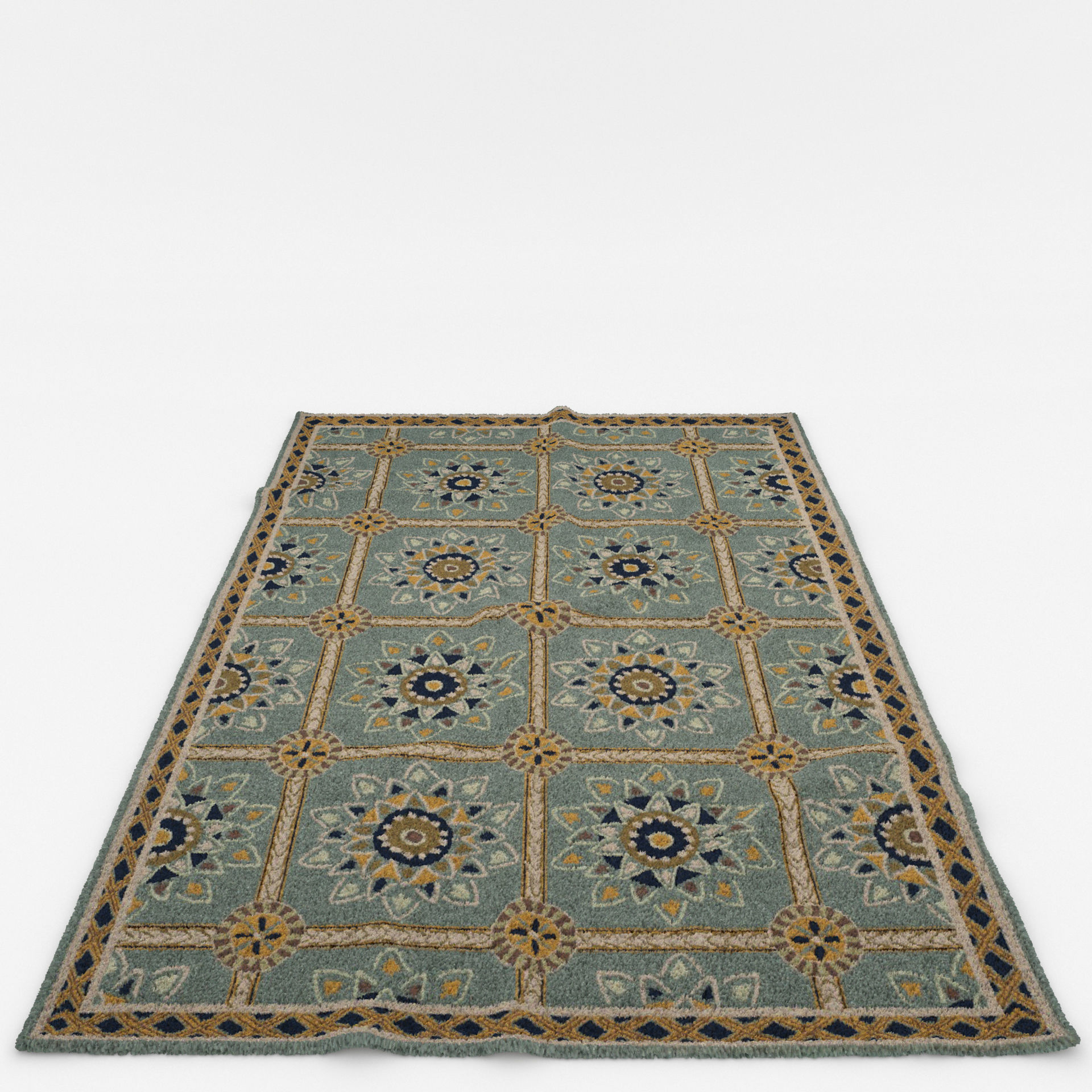Rugs No 349 Low-poly 3D model_9