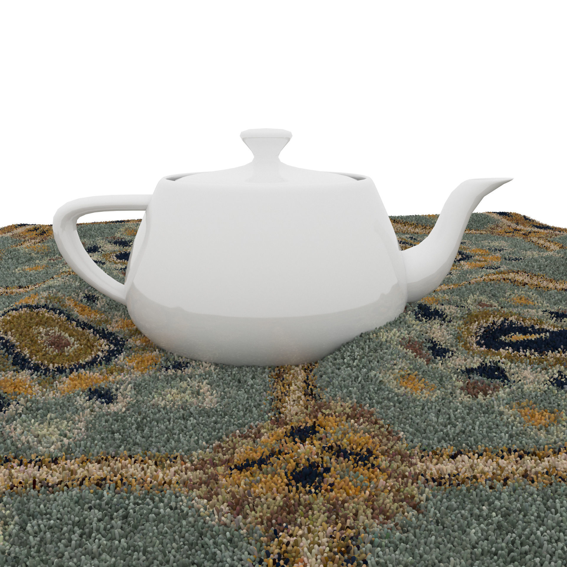 Rugs No 349 Low-poly 3D model_8