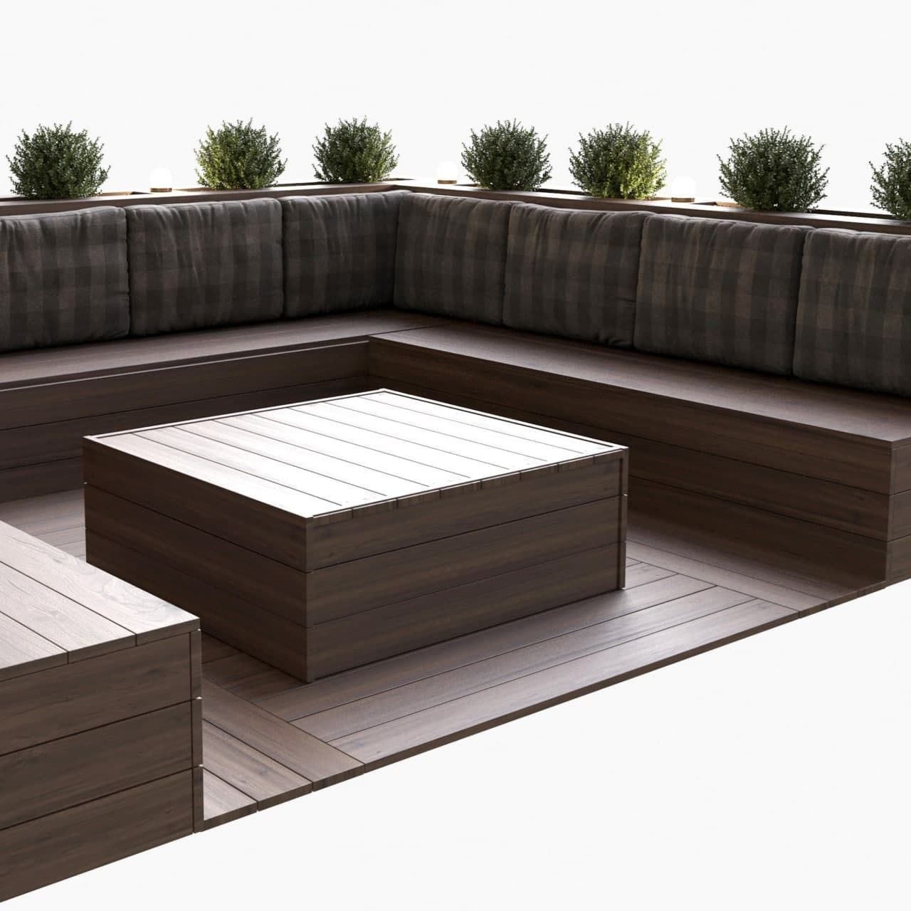 terrace design  3D model_2
