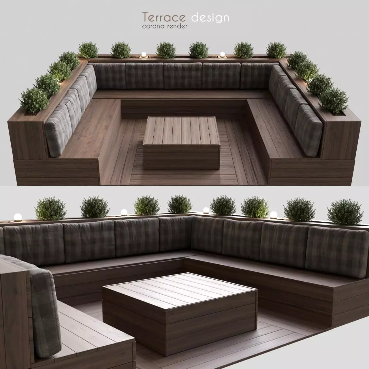 terrace design  3D model_0