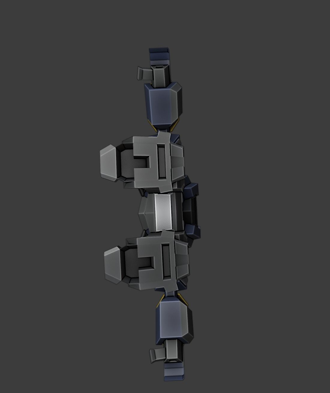 Armoured Warrior Low-poly 3D model_11