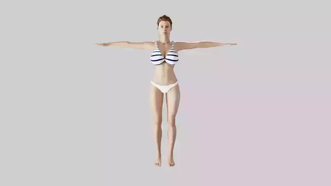  Realistic Female In Bikini