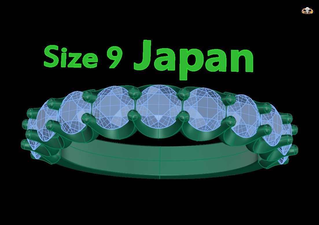 Ring Dimond 60 3D print model_1