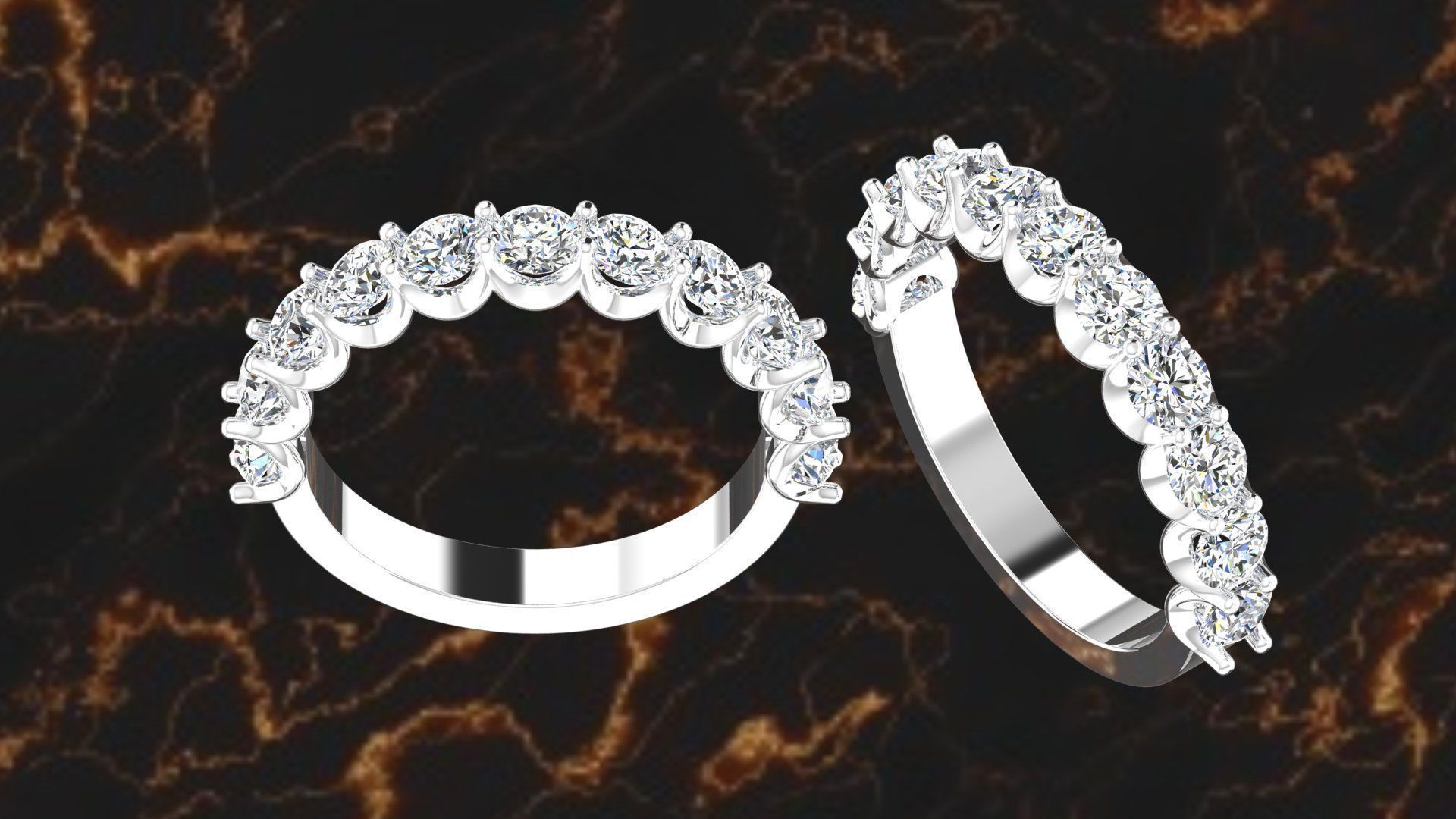 Ring Dimond 60 3D print model_5