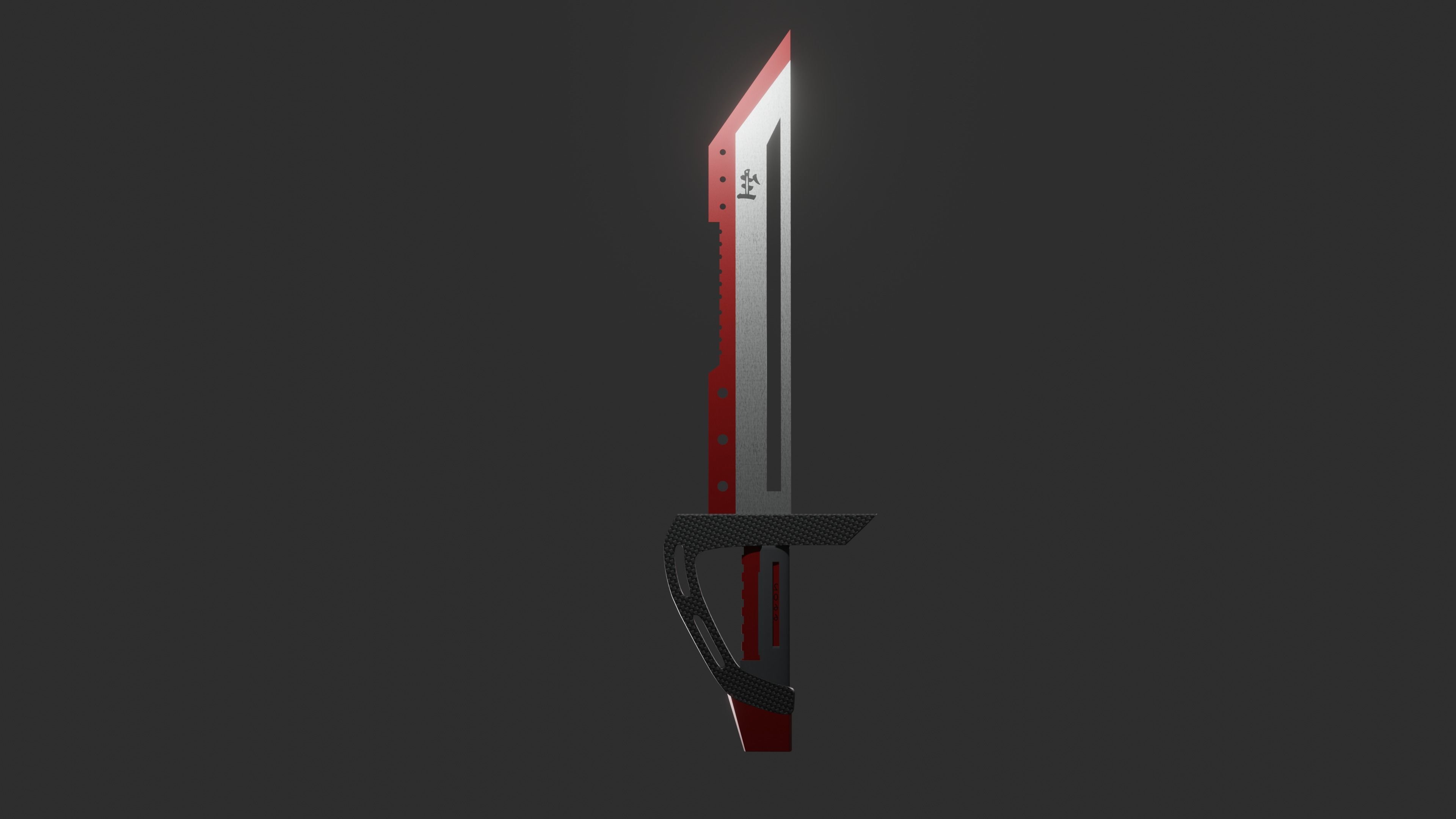 Modern designed Sword Free 3D model_2