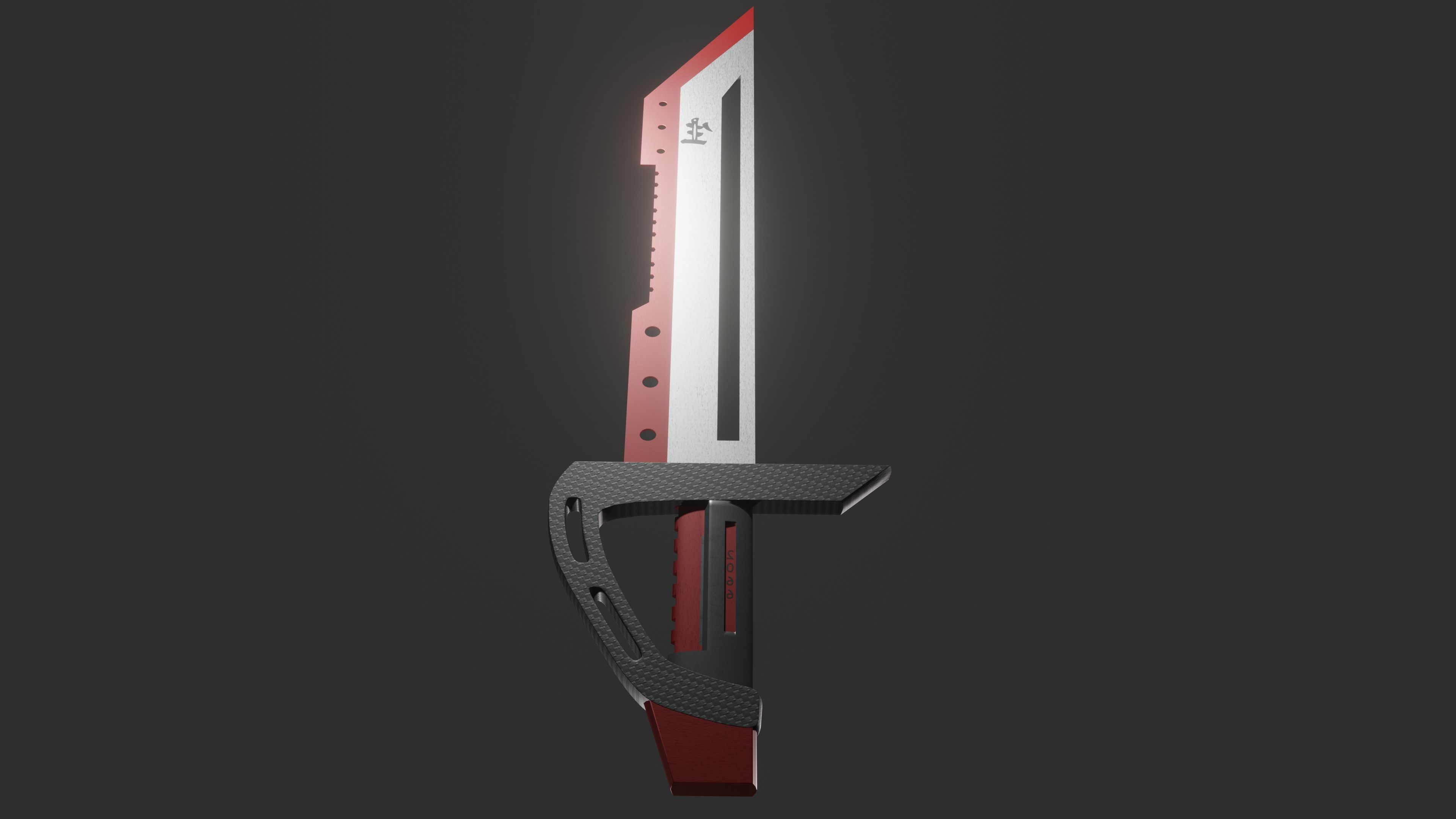 Modern designed Sword Free 3D model_3