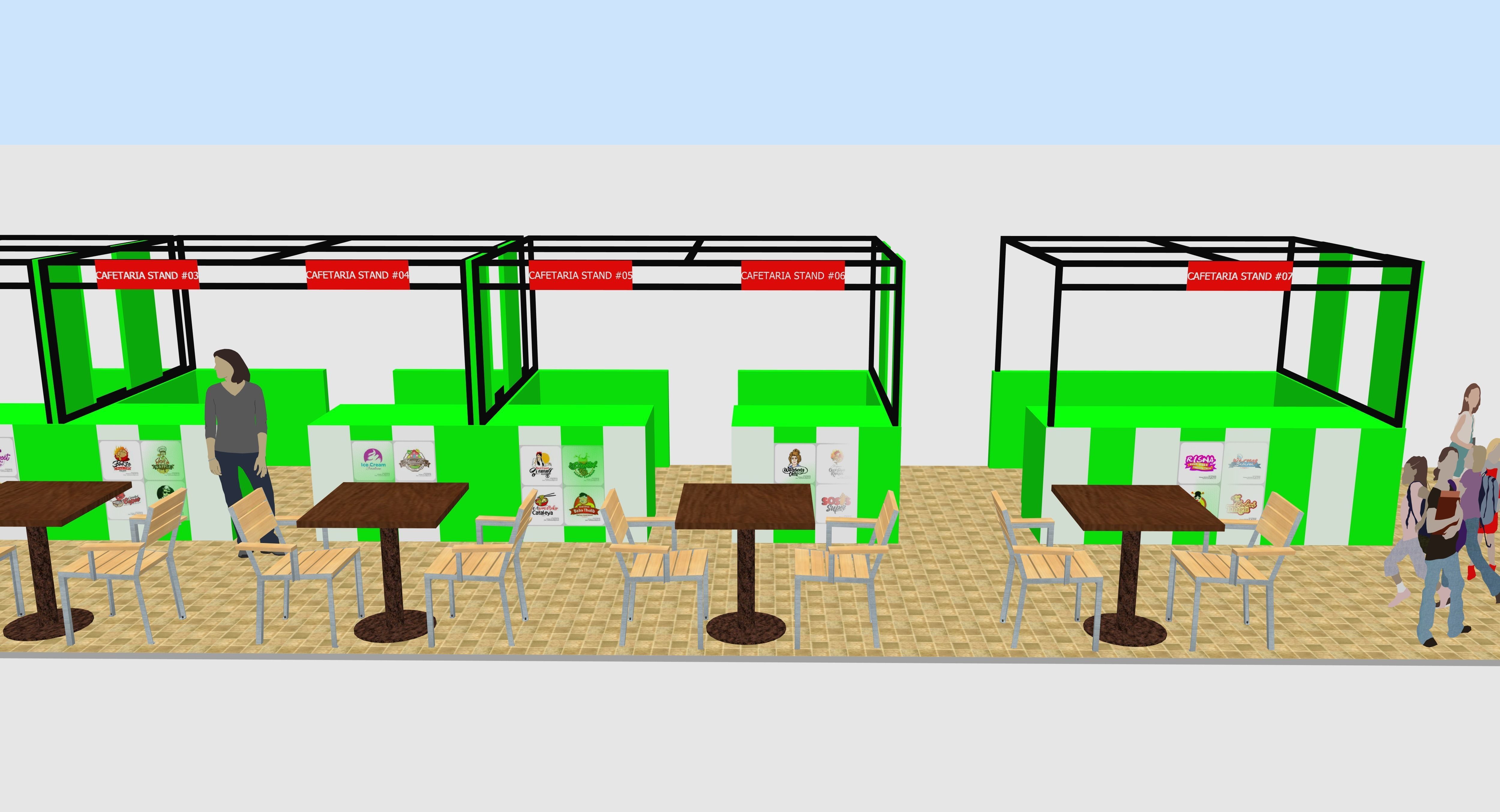 booth portable 3D print model_4