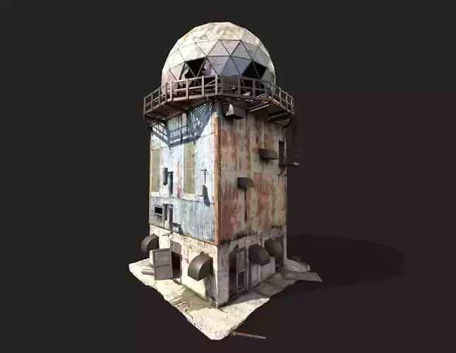 Abandoned Radar Building 3D model