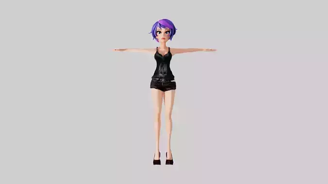 Cartoon Stylized female 3