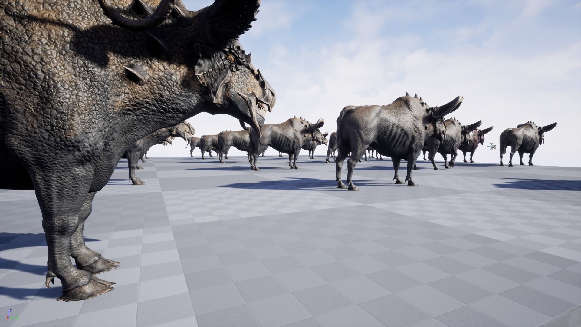 Fantasy Bull Low-poly 3D model_23