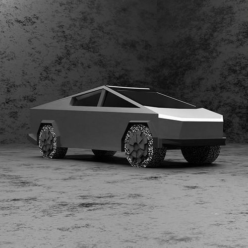 tesla cybertruck Free 3D model