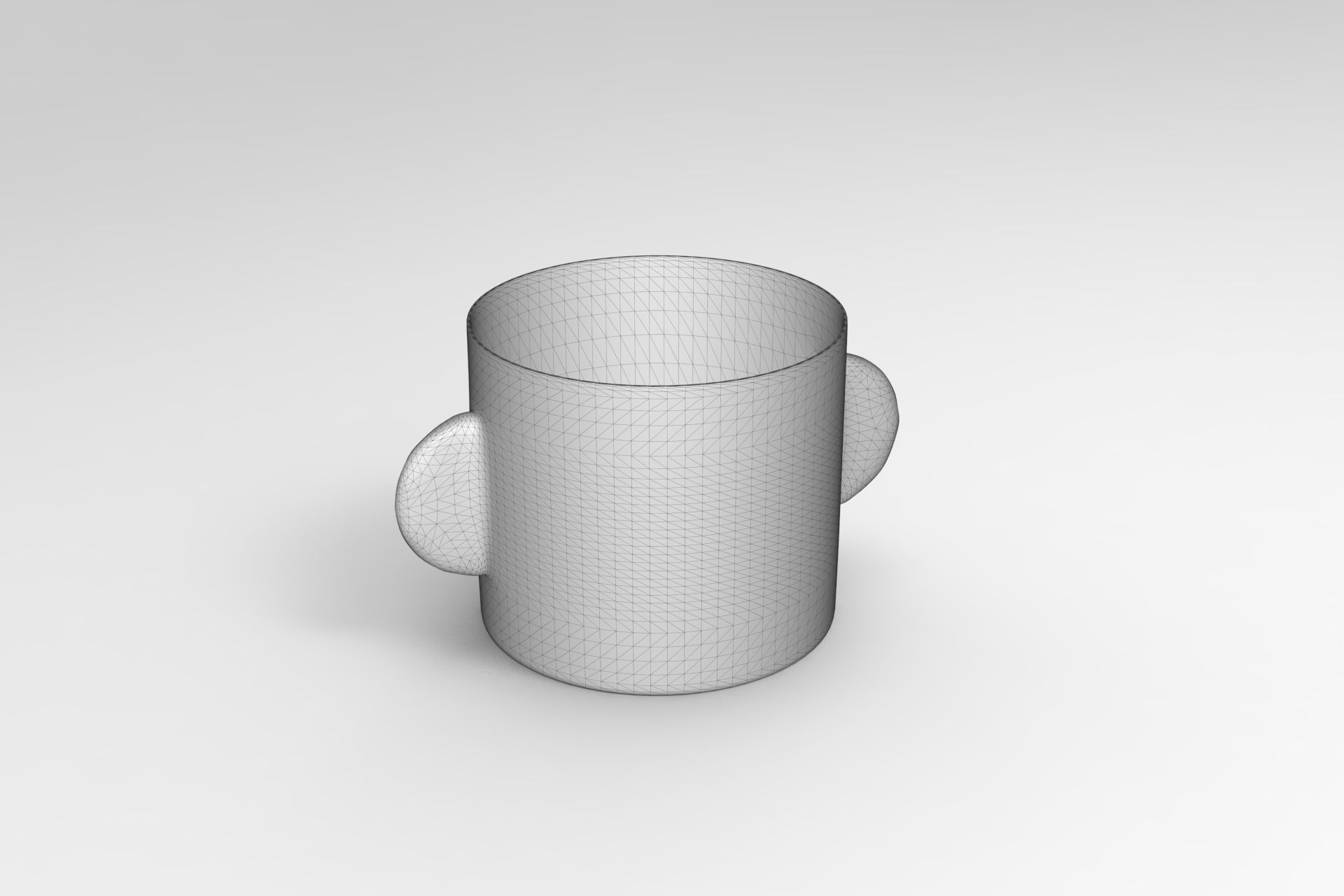 Fire Vase Low-poly 3D model_5