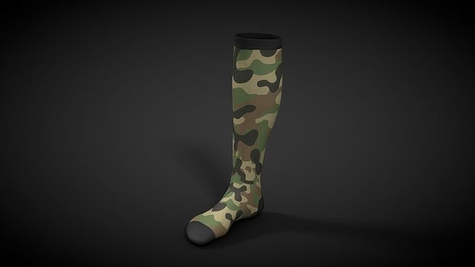 Long Sleeve Compression Sock  3D model