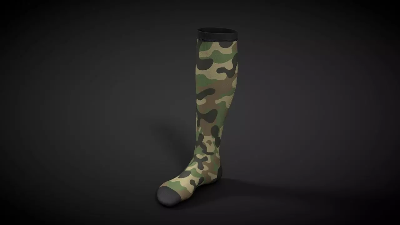 Long Sleeve Compression Sock 3D model