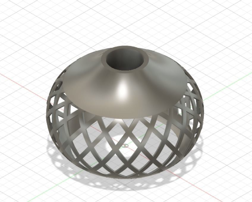 chandelier lamp with pattern Free 3D print model_1