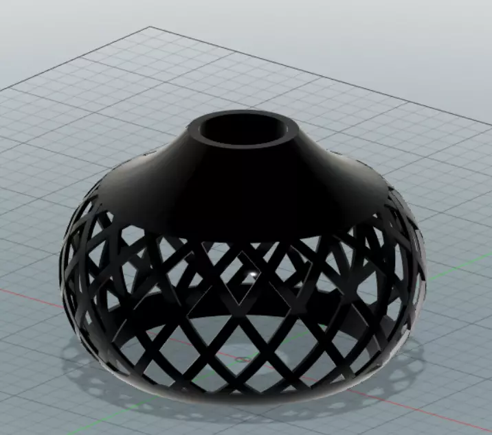 chandelier lamp with pattern Free 3D print model_0