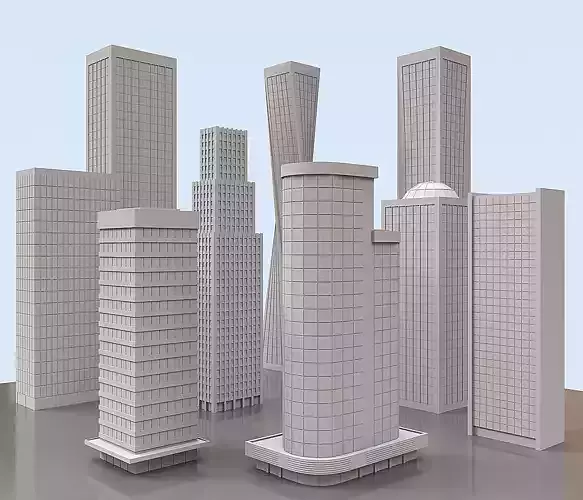Skyscrapers - 9 MODELS