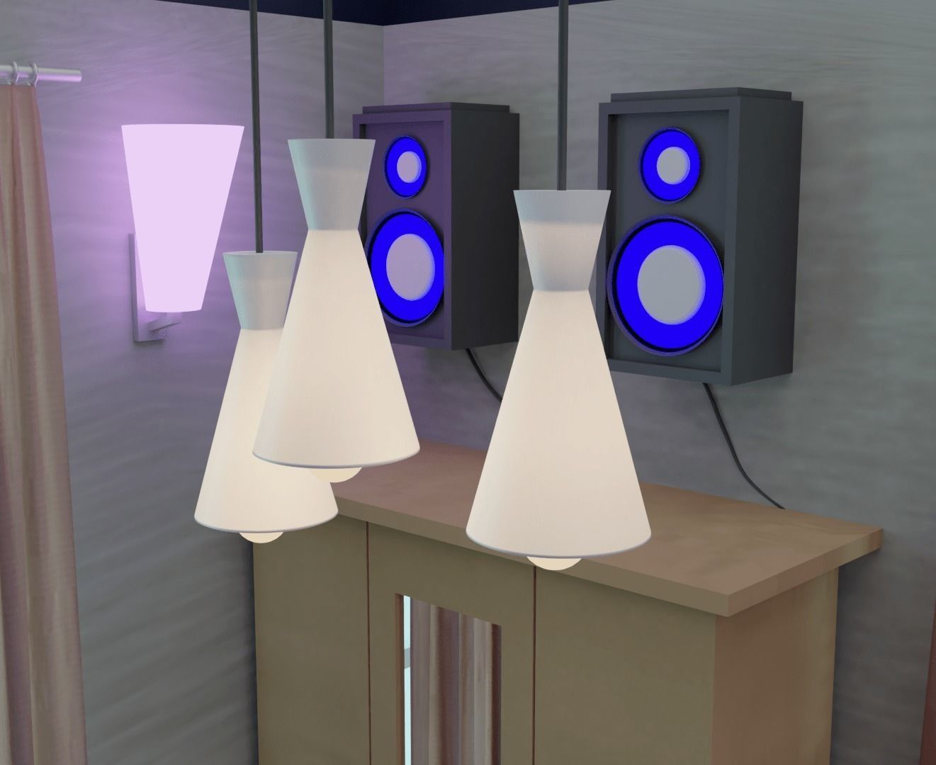 isometric room Free low-poly 3D model_4