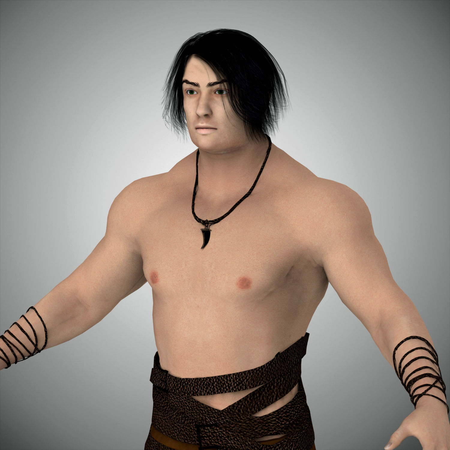 Zinjz - jungle boy 3D model_7