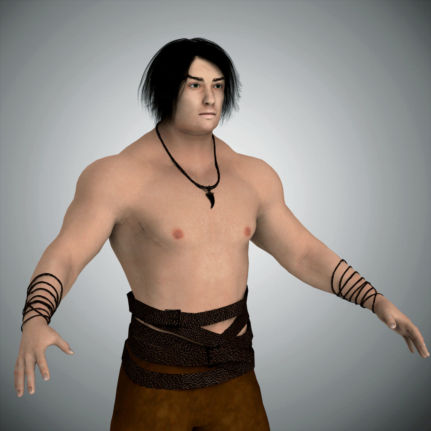 Zinjz - jungle boy 3D model_8