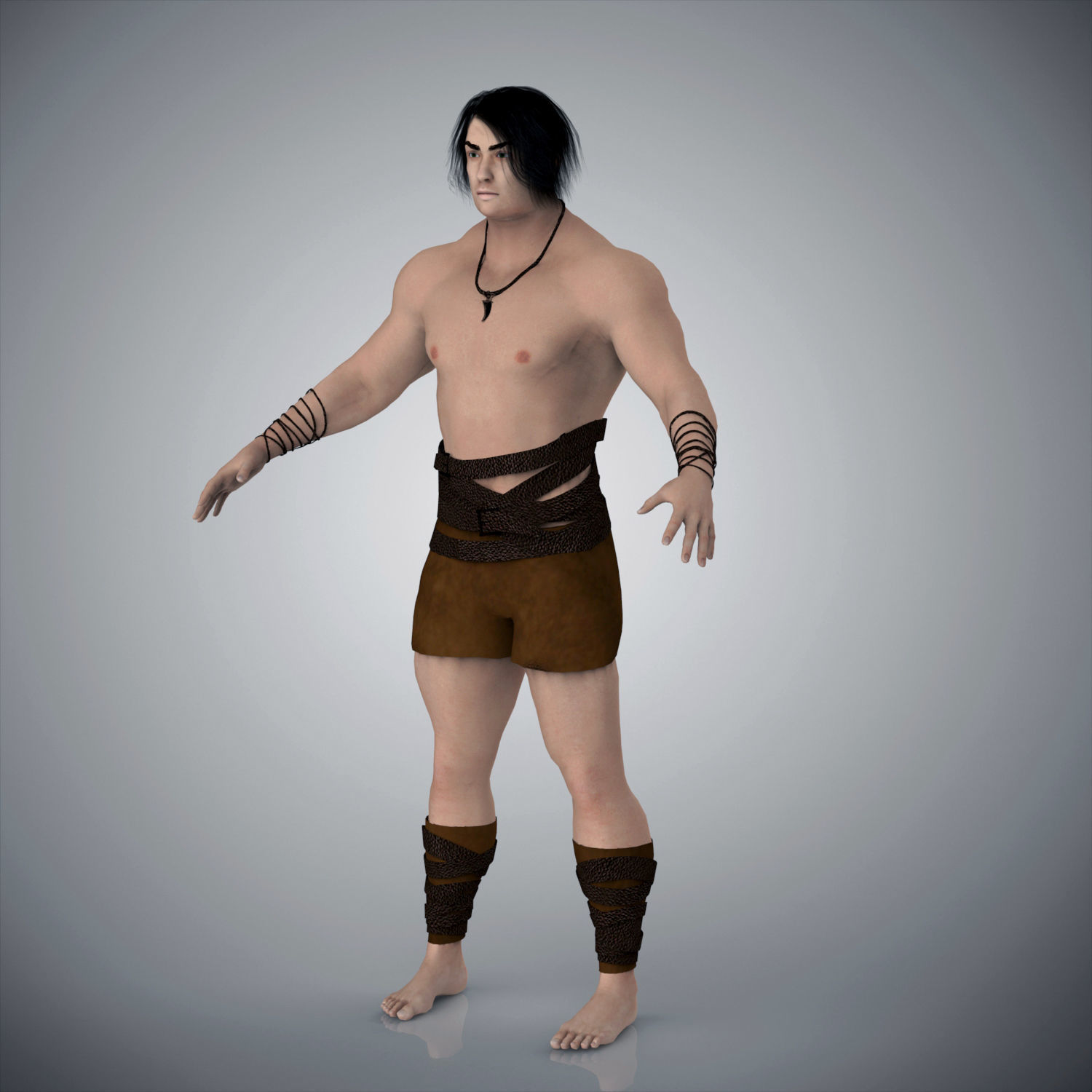 Zinjz - jungle boy 3D model_1